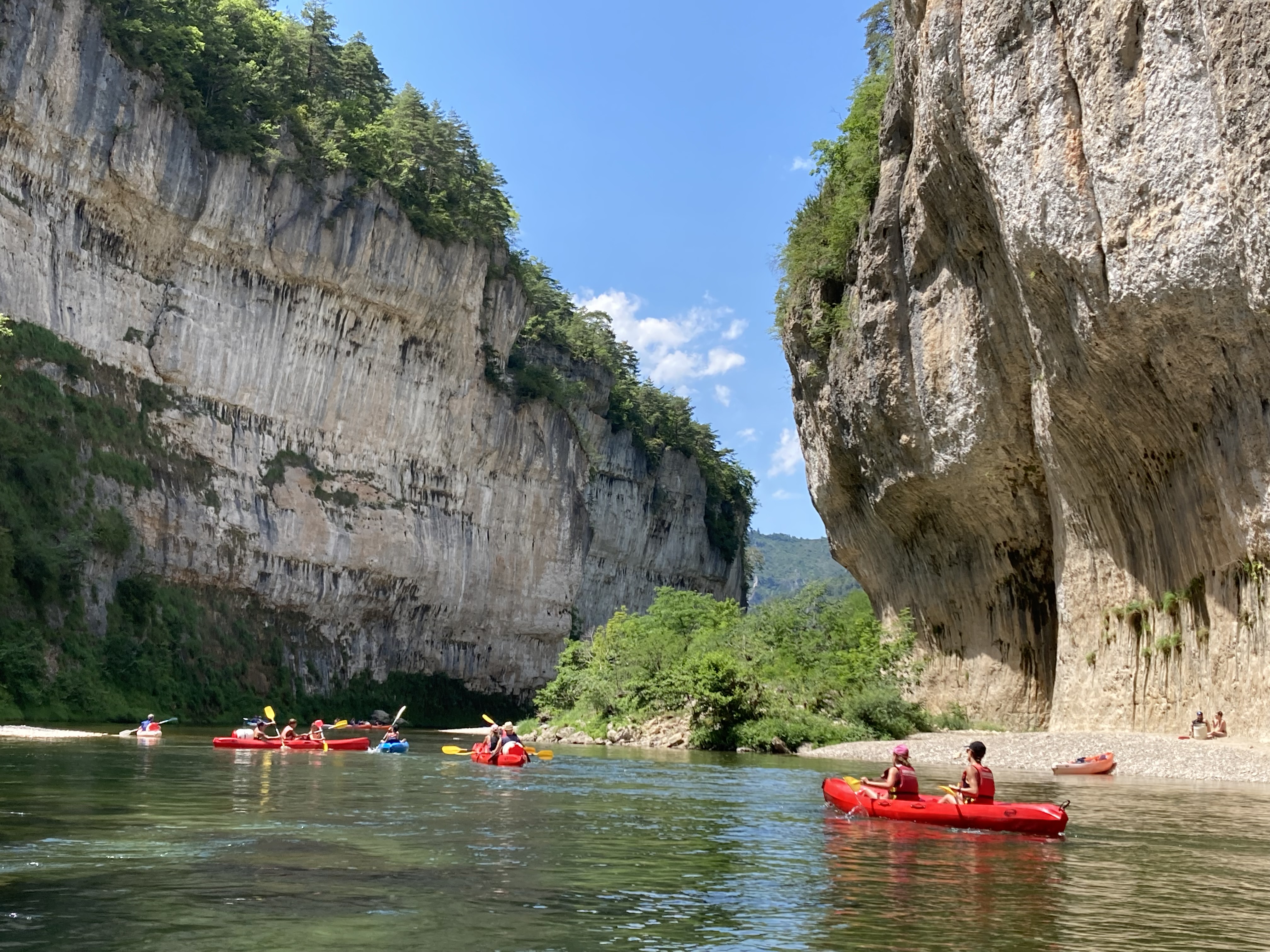 Location de canoës au Camping Couderc