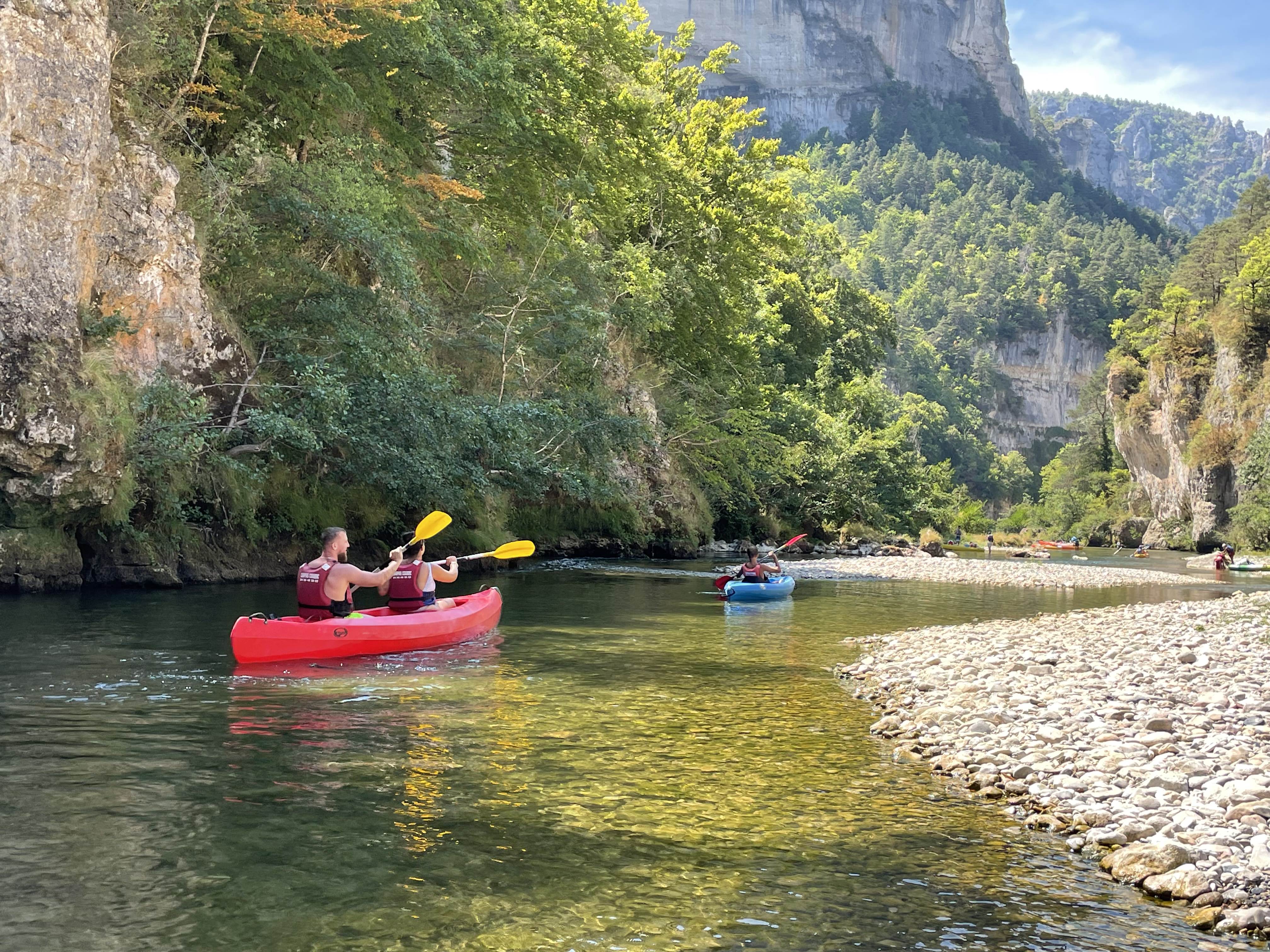 Location de canoës au Camping Couderc