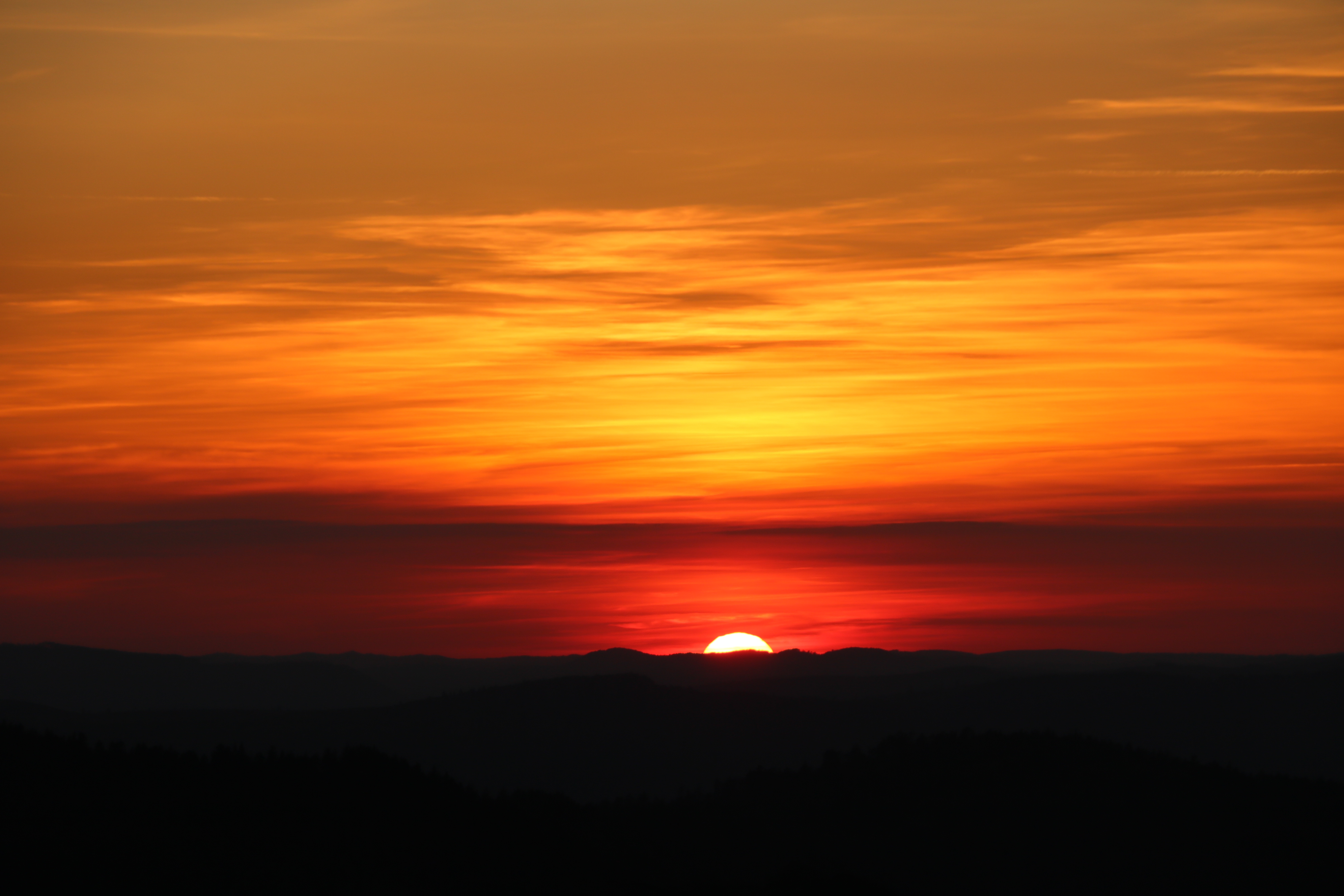 Couché de soleil Col du Sapet