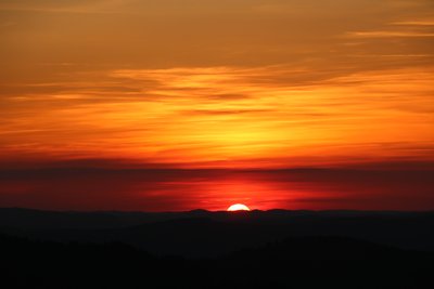 Couché de soleil Col du Sapet
