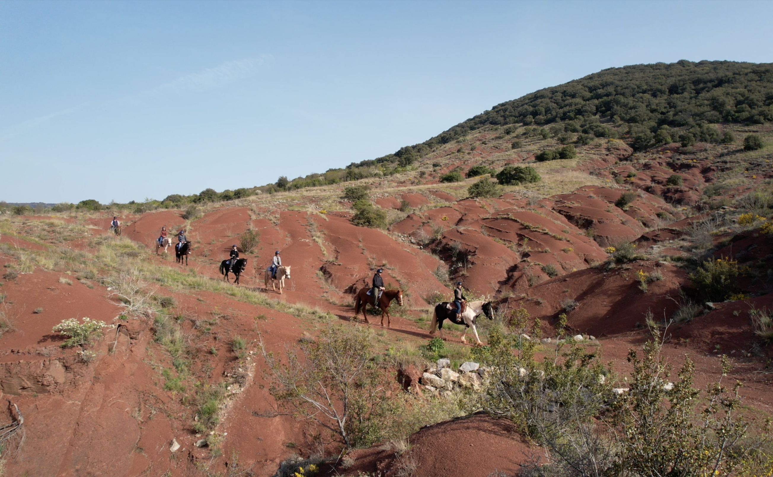 balade a cheval canyon lac du salagou
