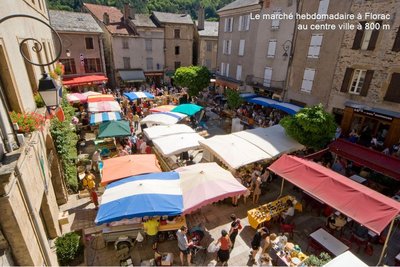 Marché hebdomadaire Florac à 800m de la location