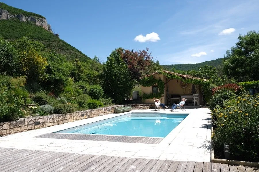 Piscine, pool house La Vieille Vigne