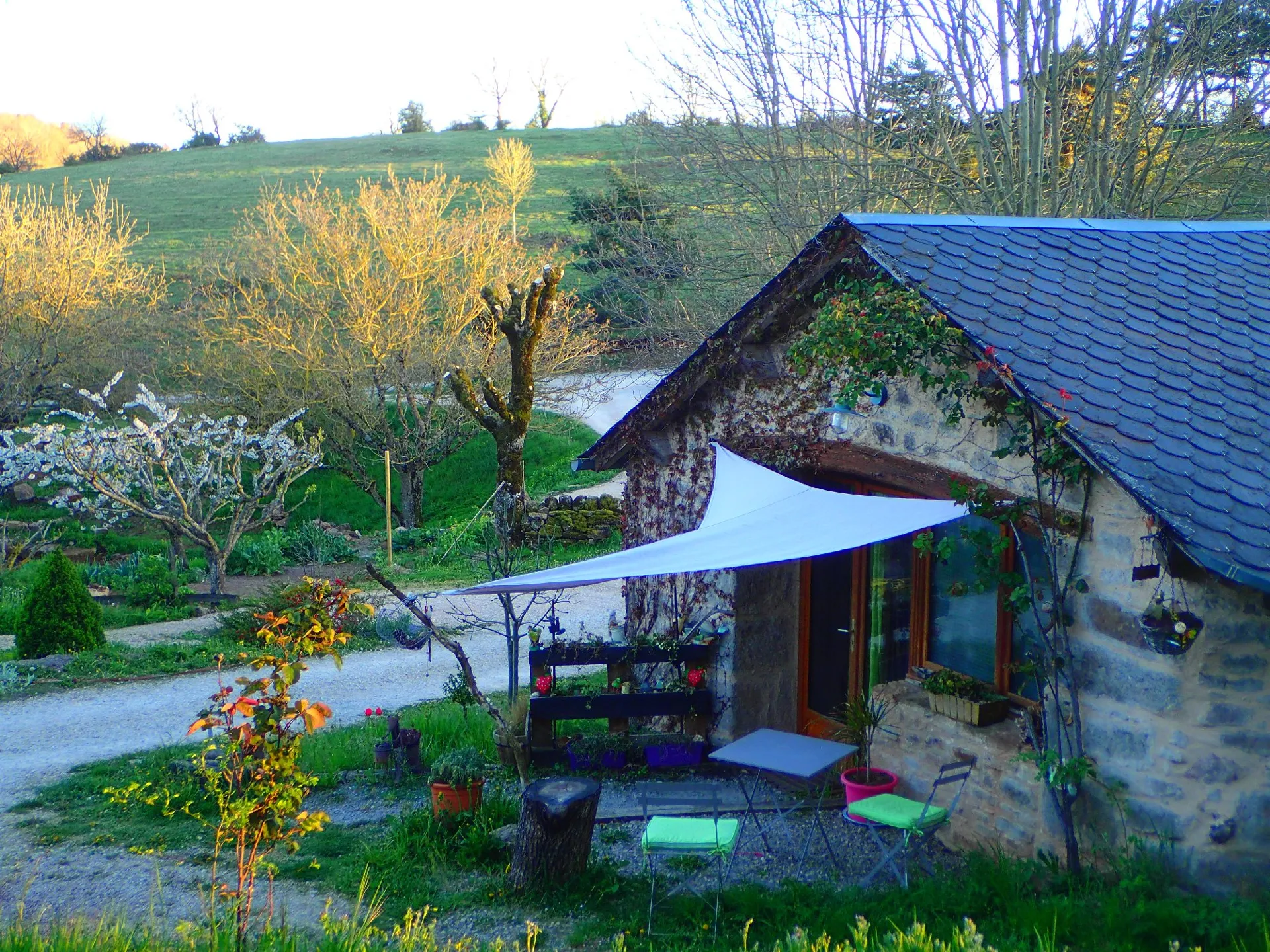 Le Mas de la Bohème - Extérieur ,terrasse chambre l'Hermitage