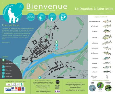 Pêche sur les berges du Dourdou