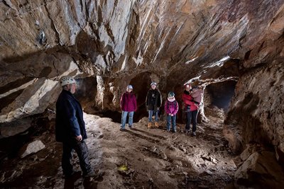 Visite de la mine de Cénomes