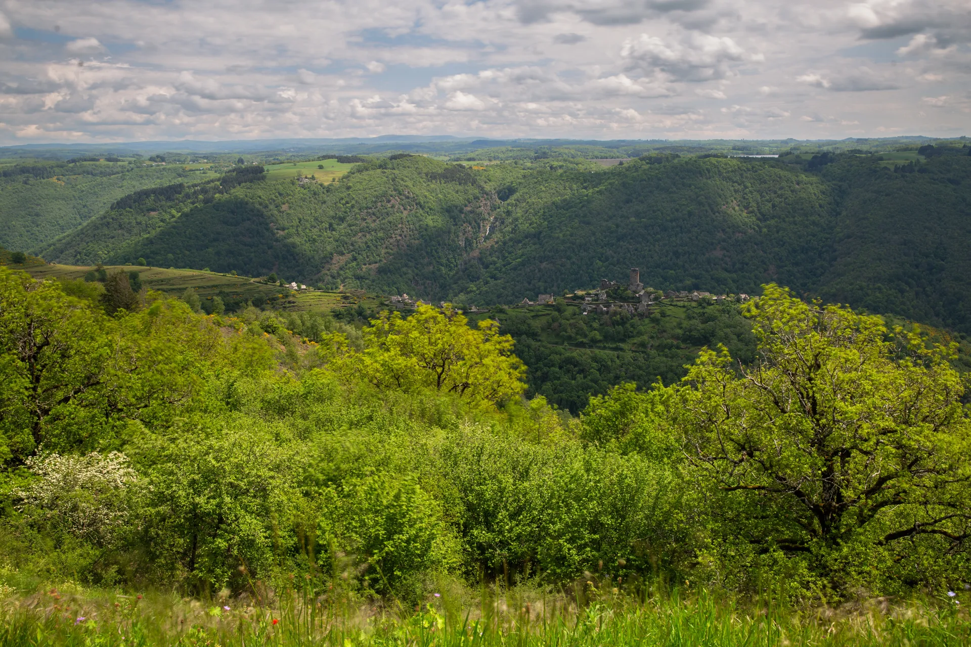 Panorama depuis le Belvédère de Rouens à Saint Hippolyte
