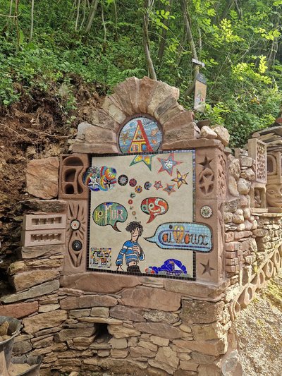 Mosaïque sur un mur