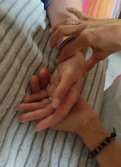 Massage métamorphique réalisé par moi même