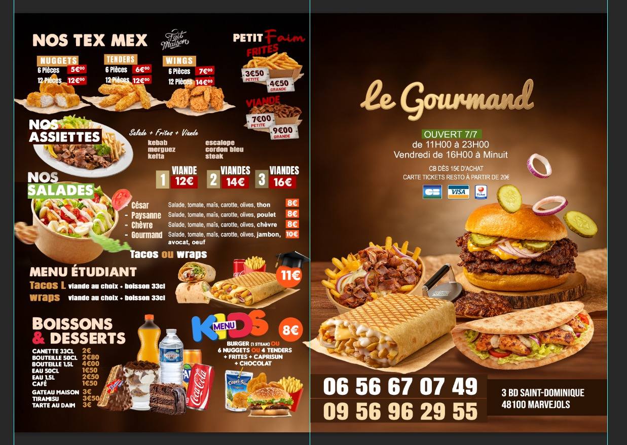 Carte Le Gourmand