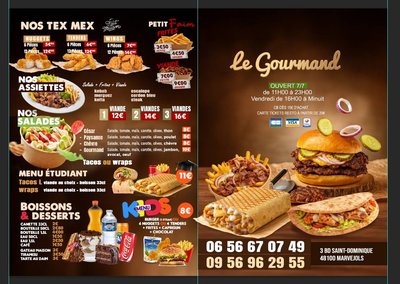 Carte Le Gourmand