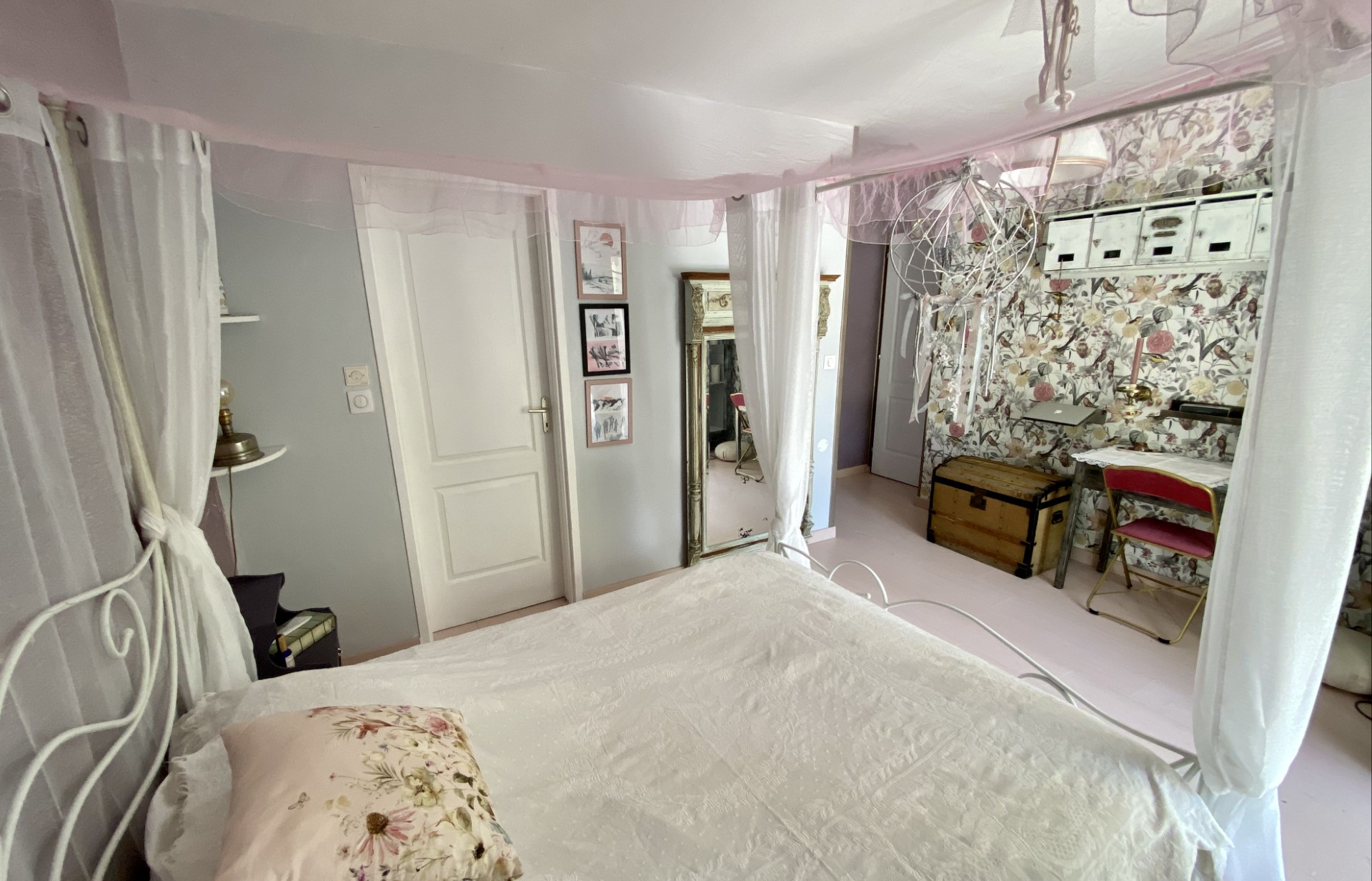 RP chambre rose poudrée