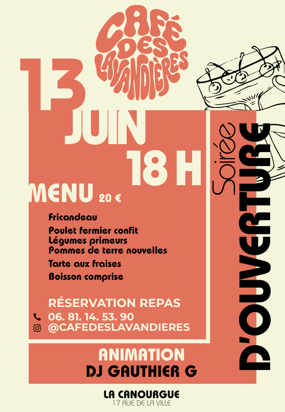 Soirée d'ouverture - Café des Lavandières - 2026