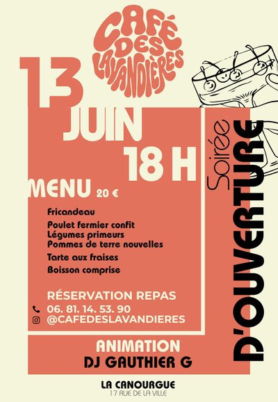 Soirée d'ouverture - Café des Lavandières - 2026