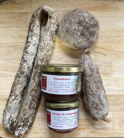 saucisse seche saucisson galet pate campagne fricandeau