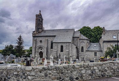 Église Marchastel - vue générale extérieure