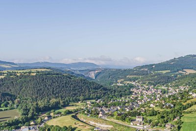 Vue aérienne Monastier Bourgs-sur-colagne_r photo aérienne bourgs sur colagne