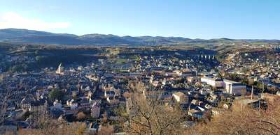 MARVEJOLS vue du plateau du Poujoulet