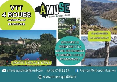 Randonnée en VTT 4 roues (Quadbike) à Ste Eulalie d'Olt