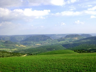 Vue depuis table d'orientation de Novis
