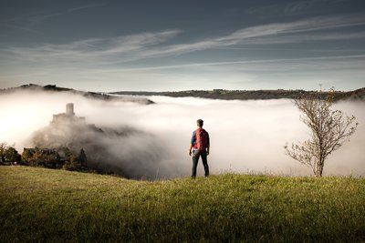 Vue sur Valon depuis la Grange de Bars