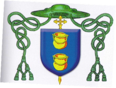 BLASON DE LA FAMILLE D’OLARGUES : « D’azur aux deux oules d’or, posées en pal »