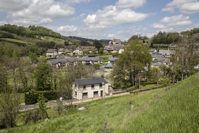 Vue sur le bourg de Brommat