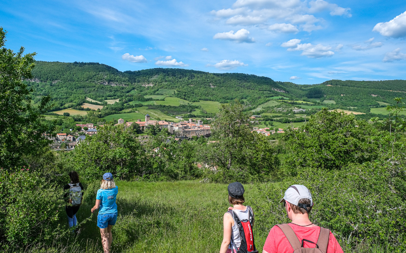 Panorama sur Ste-Aulalie depuis le Puech Aubert