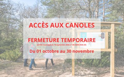 Fermeture temporaire