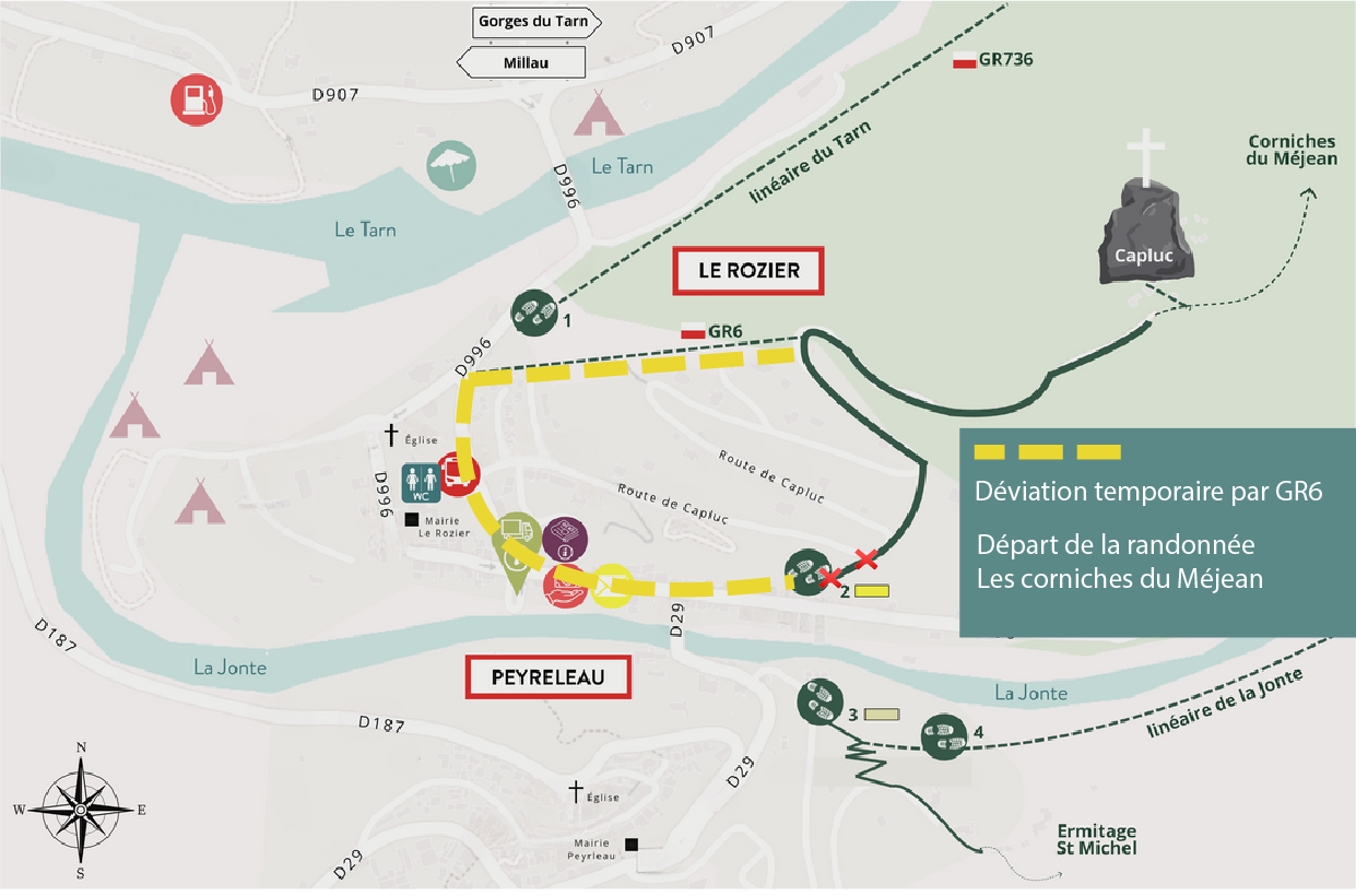 Départ modifié temporairement