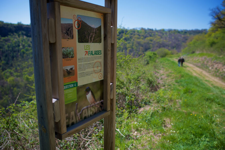 Panneau d'interprétation de la lande de Mayrinhac