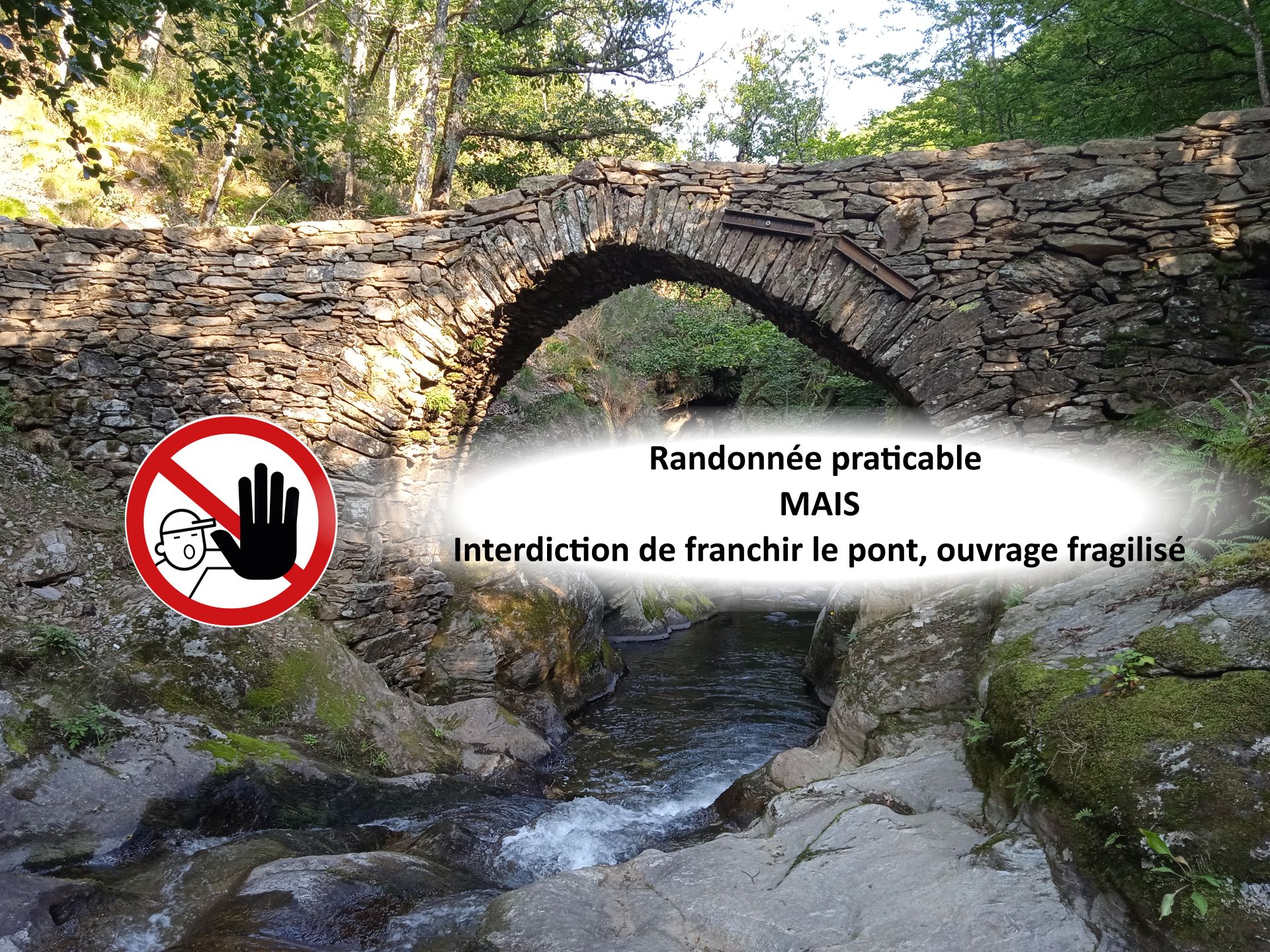 Pont de Mesclon - infranchissable