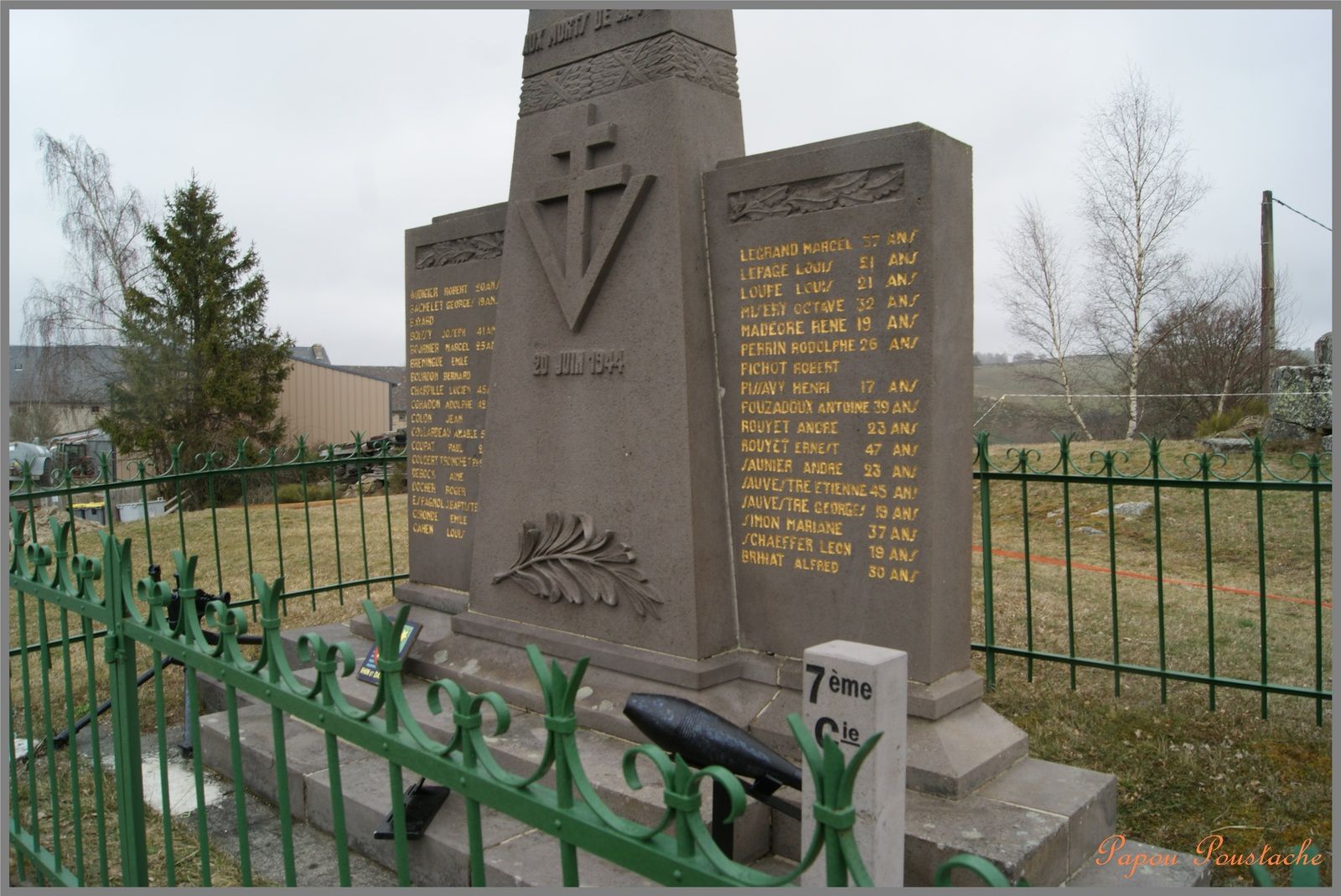 Monument au morts de la Résistance ® OT Pays de Saint-Flour