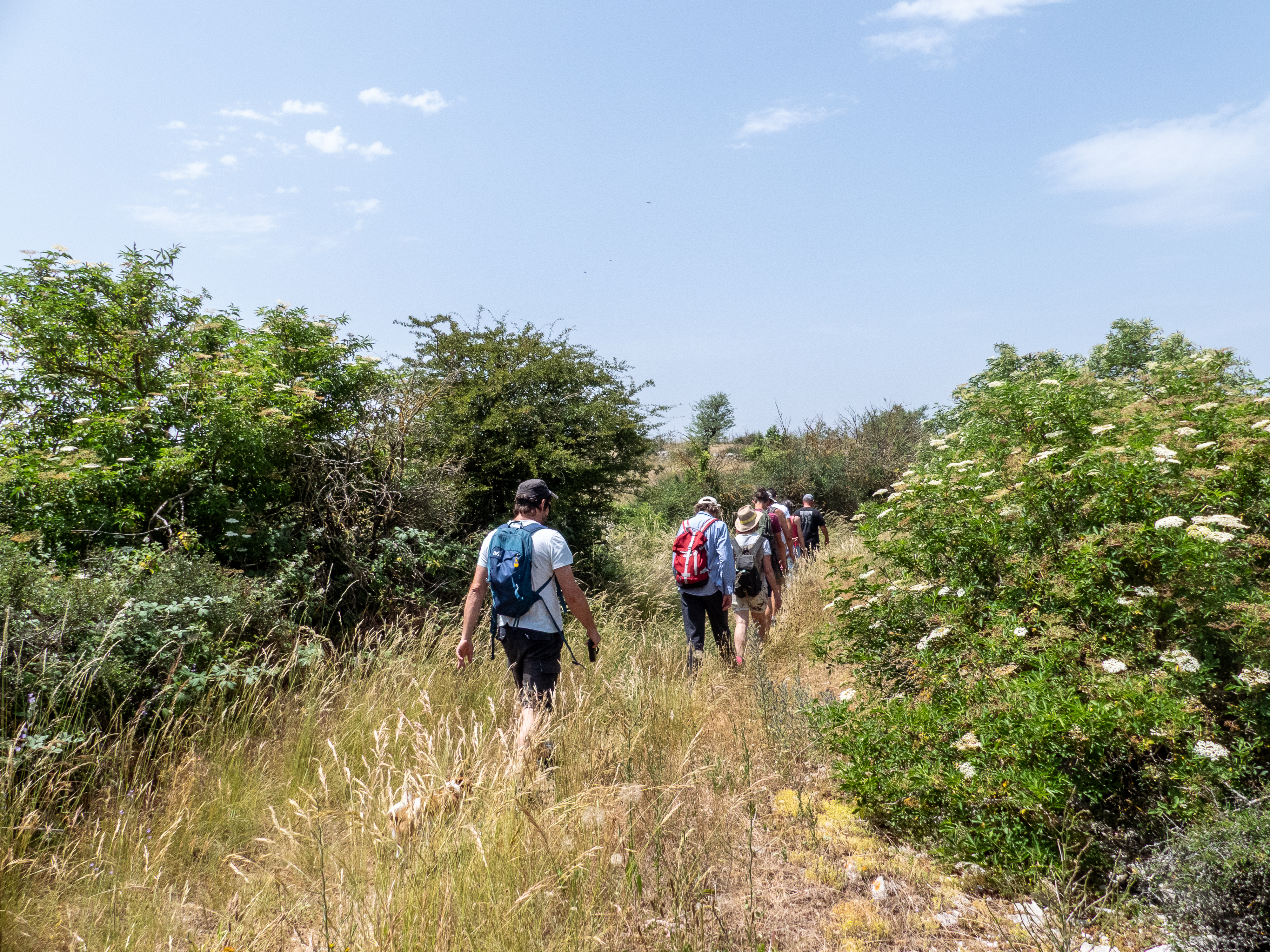 randonneurs sur le causse