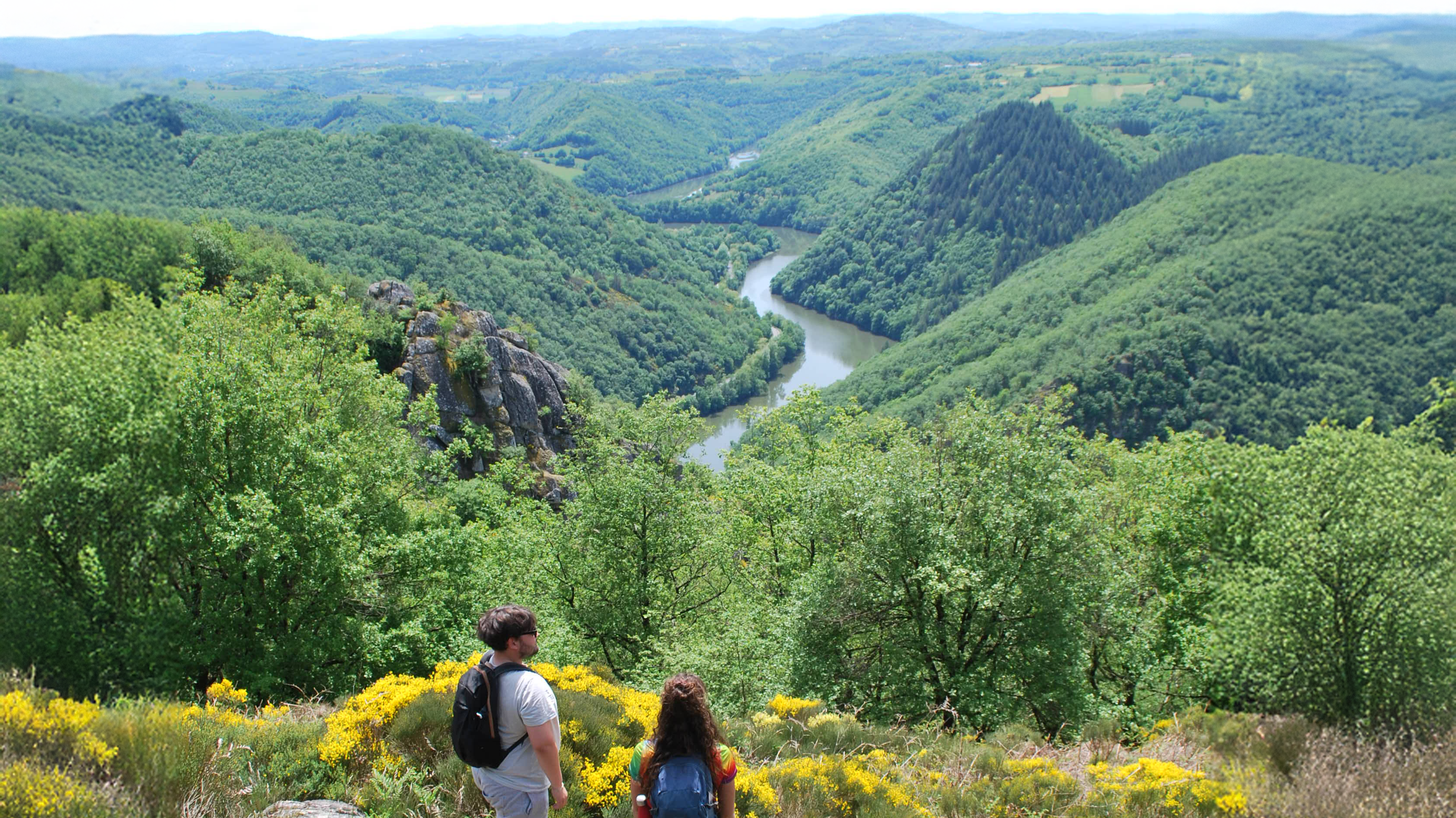 La vallée du Lot depuis le chemin des Légendes
