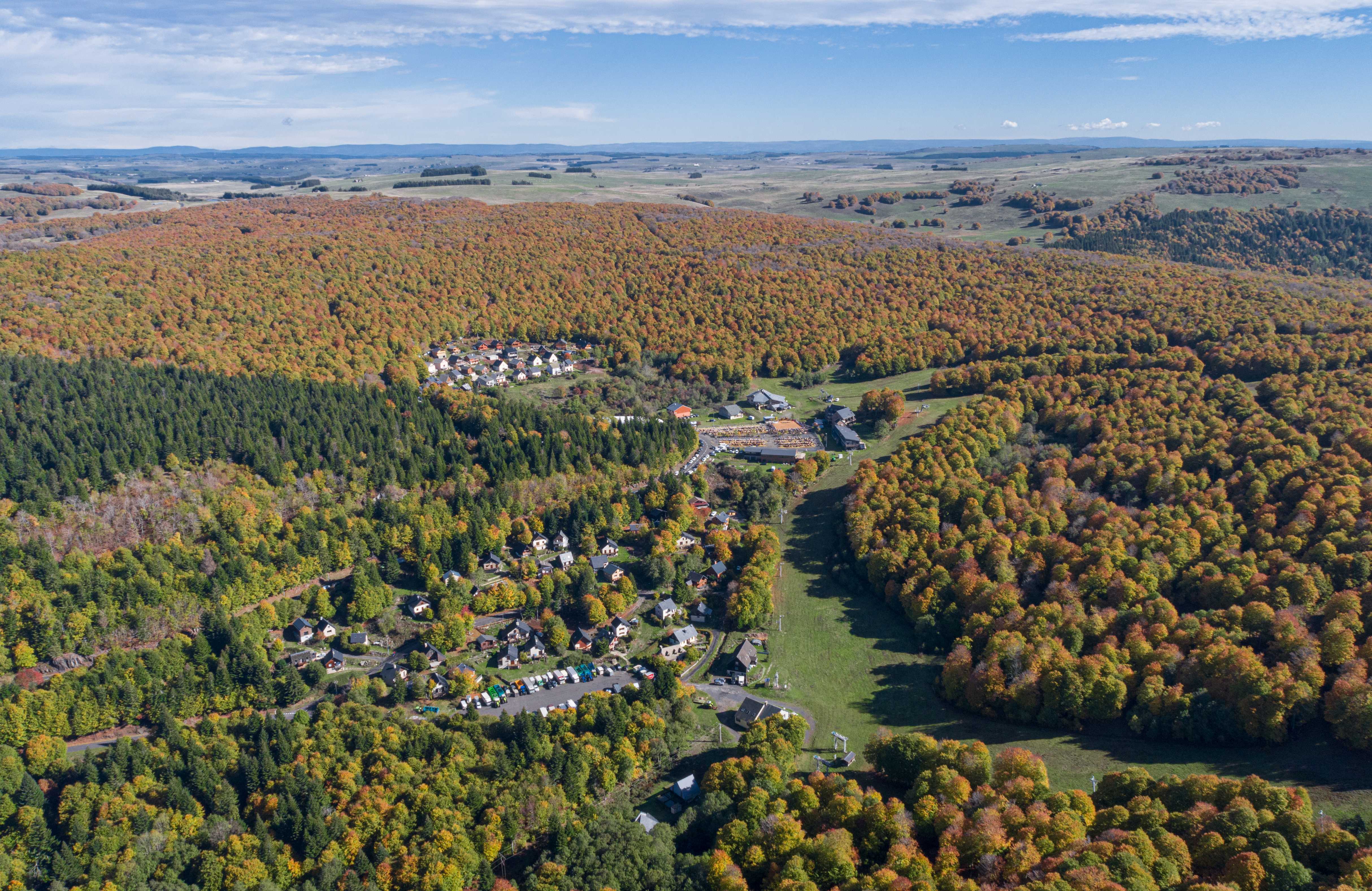 La station de Brameloup vue du ciel