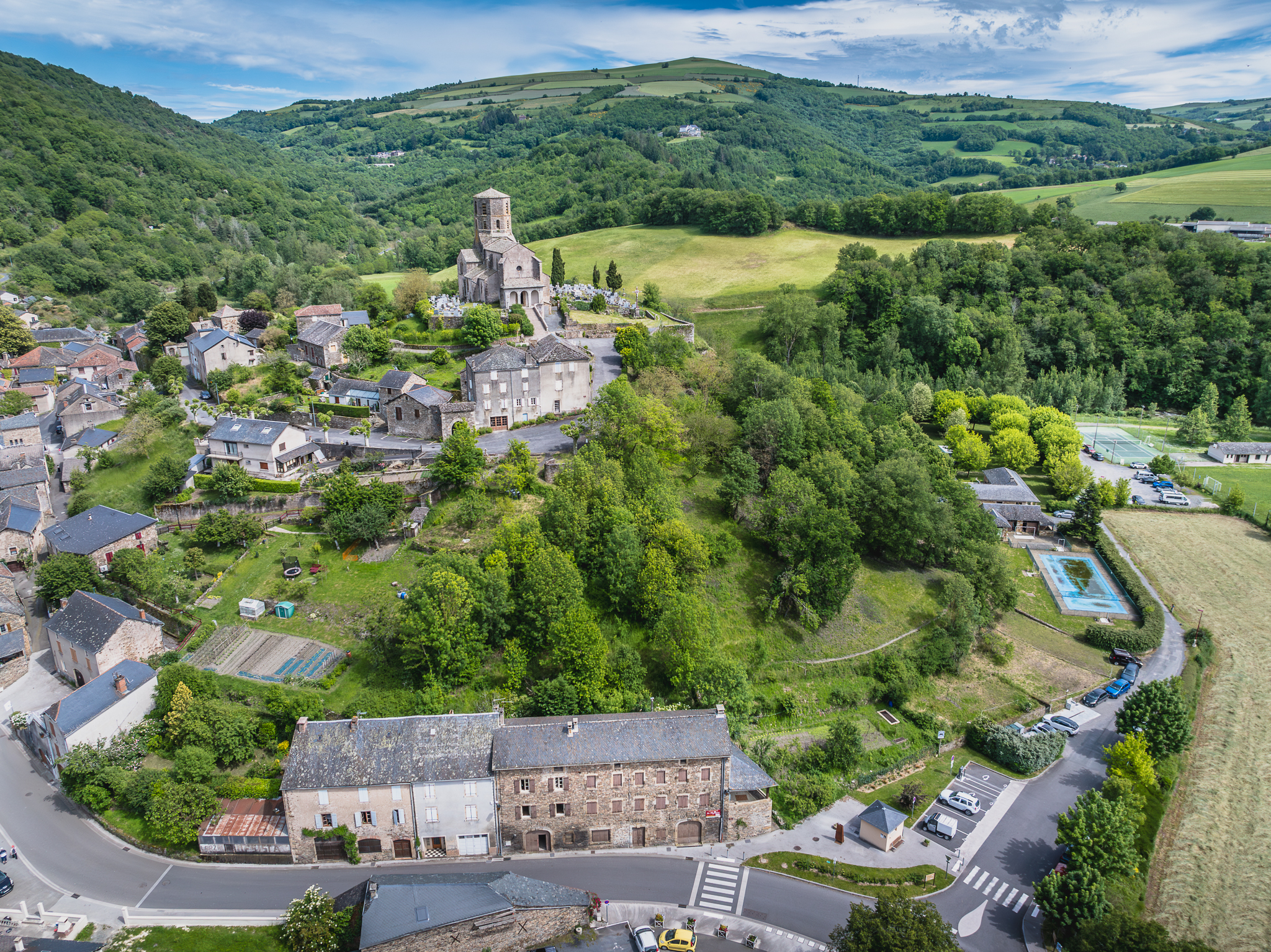 Vue sur village de Plaisance