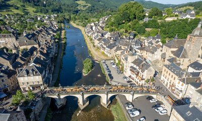 Le pont de Saint-Geniez-d'Olt sur le Lot