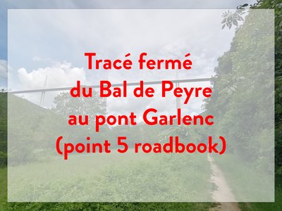 tracé fermé Bal de Peyre