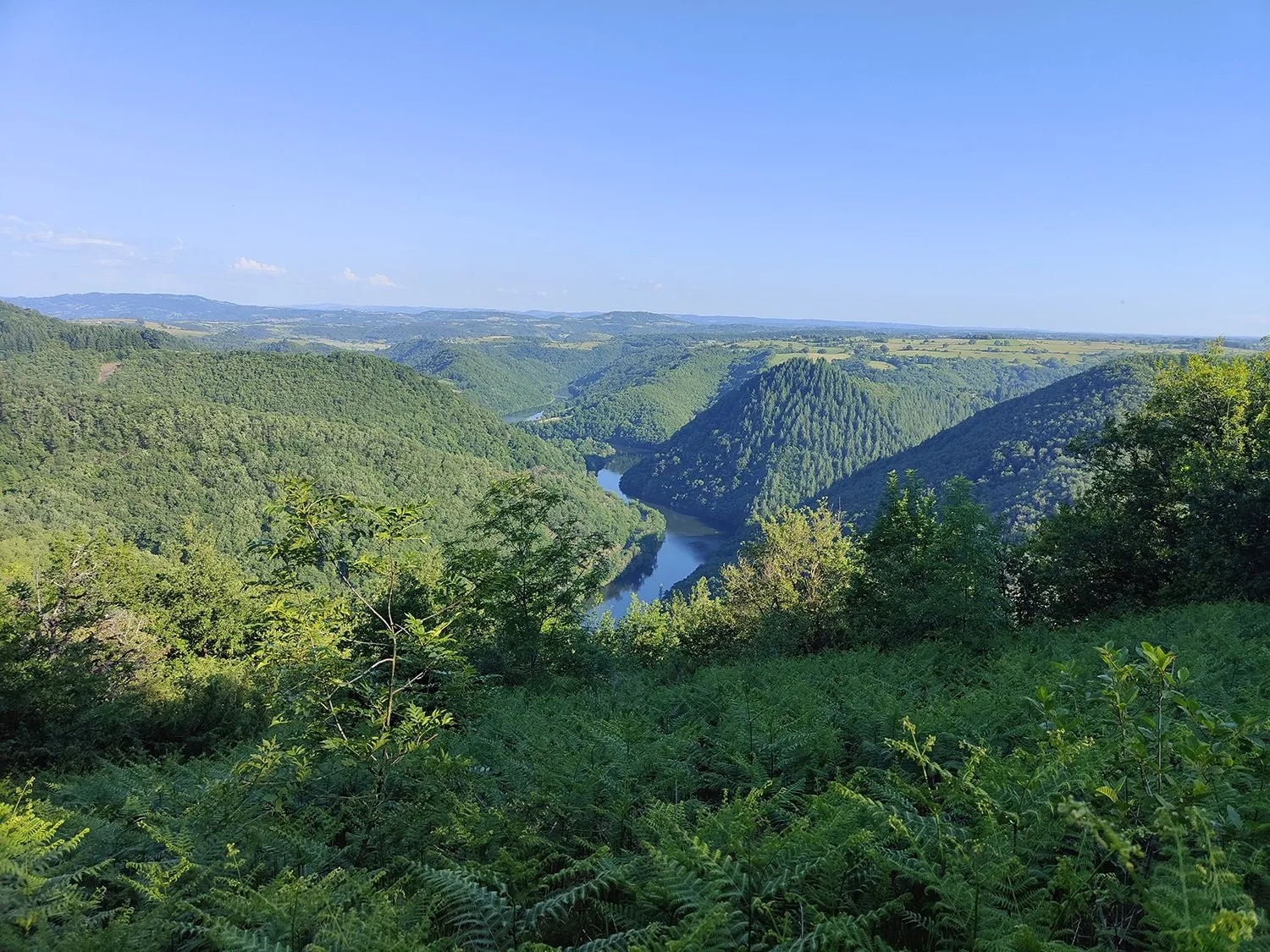Vue sur la vallée du Lot