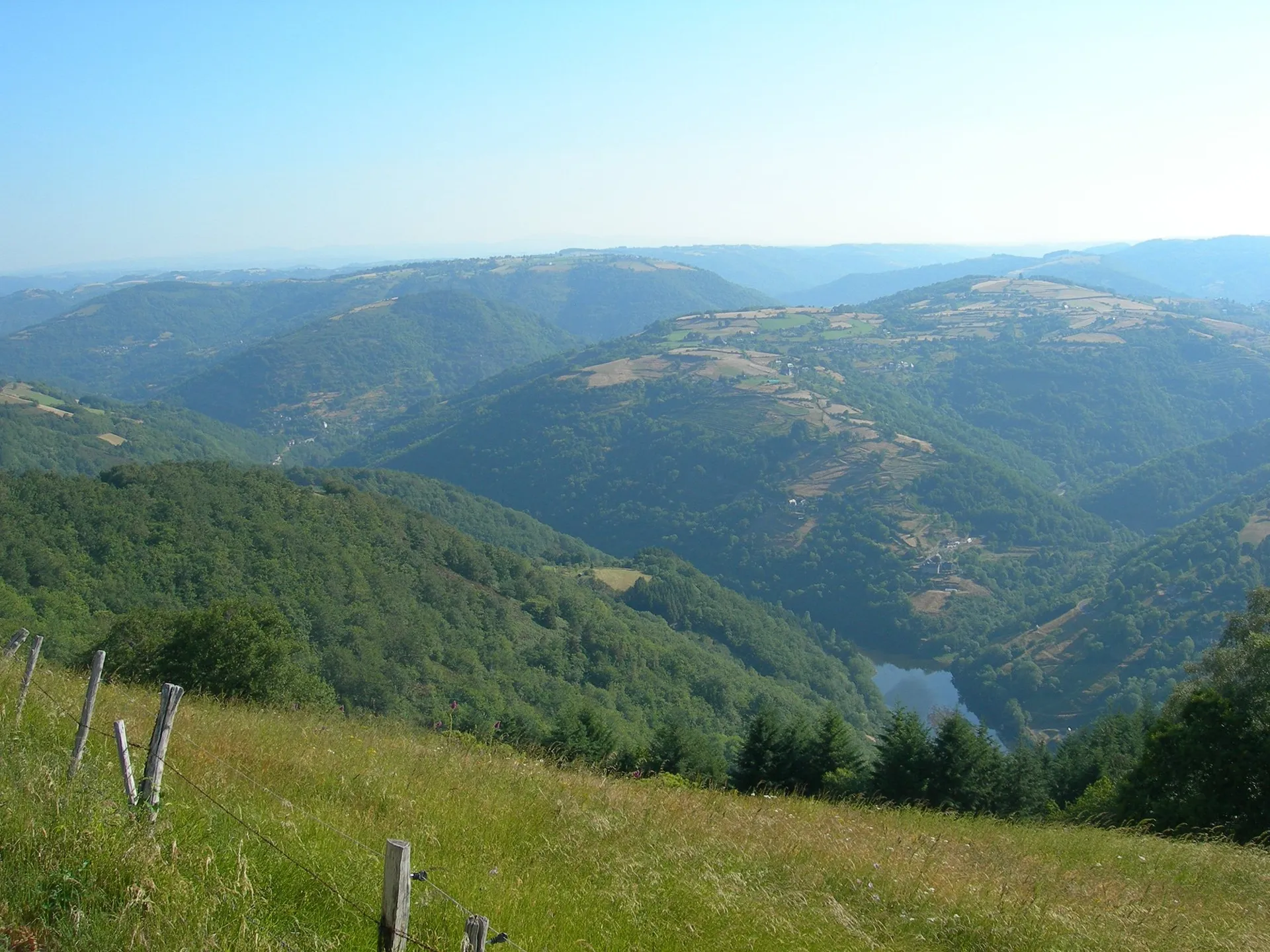 La vue sur la vallée du Lot, méritée à l'arrivée !