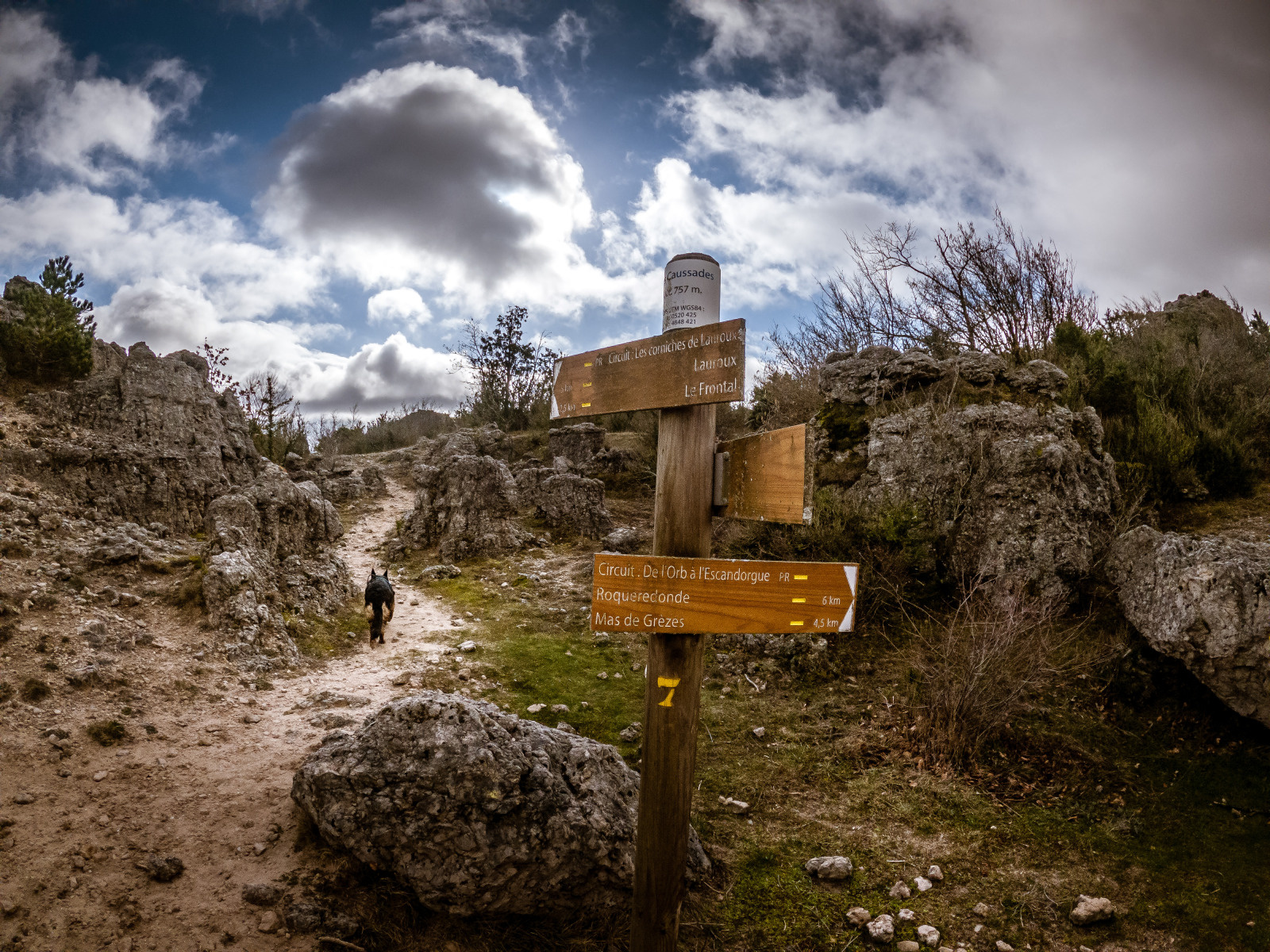 monotrace trail corniches de Lauroux