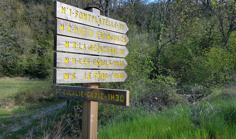 Le départ des sentiers